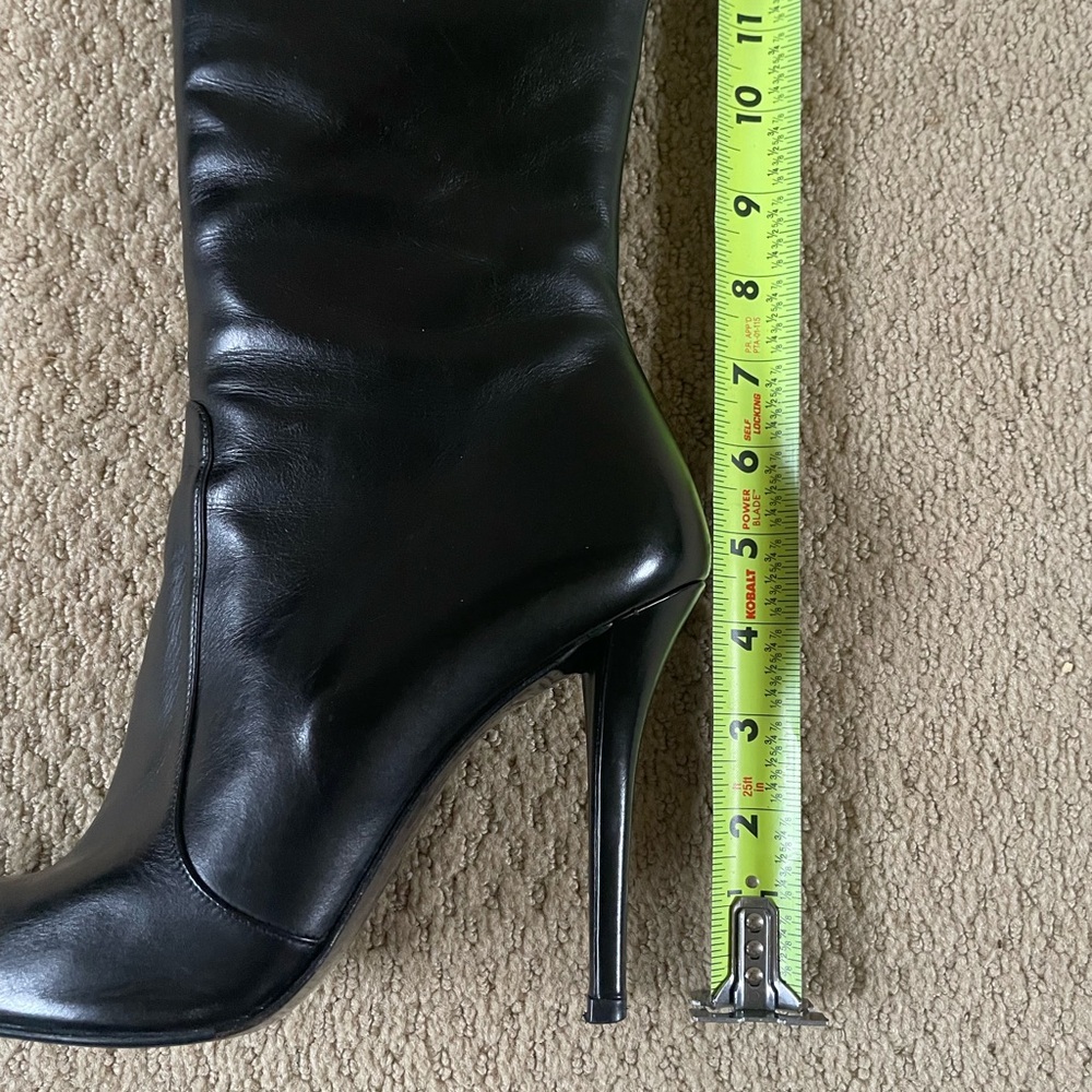 Stuart Weitzman Black Heeled Boots - Picture 6 of 13